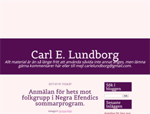 Tablet Screenshot of carlelundborg.blogg.se