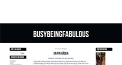 Desktop Screenshot of busybeingfabulous.blogg.se