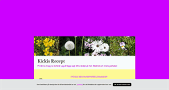 Desktop Screenshot of kickisrecept.blogg.se