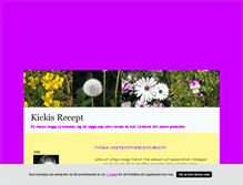 Tablet Screenshot of kickisrecept.blogg.se