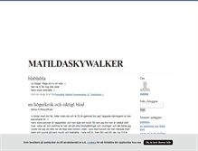 Tablet Screenshot of matildaskywalker.blogg.se