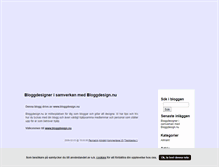 Tablet Screenshot of bloggdesigner.blogg.se