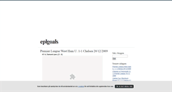 Desktop Screenshot of eplgoals.blogg.se