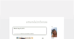 Desktop Screenshot of amandaintheusa.blogg.se