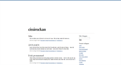 Desktop Screenshot of cissirockan.blogg.se