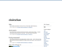 Tablet Screenshot of cissirockan.blogg.se