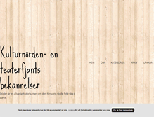 Tablet Screenshot of kulturnorden.blogg.se