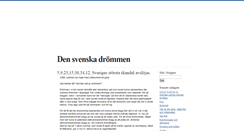 Desktop Screenshot of densvenskadrommen.blogg.se