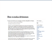 Tablet Screenshot of densvenskadrommen.blogg.se