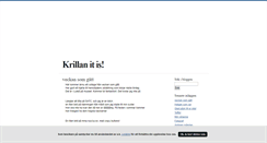 Desktop Screenshot of krillanitis.blogg.se