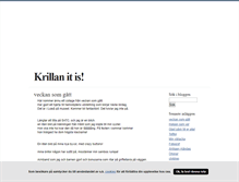 Tablet Screenshot of krillanitis.blogg.se