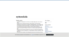 Desktop Screenshot of nyttomskola.blogg.se