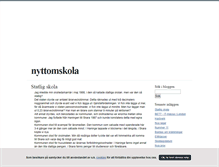 Tablet Screenshot of nyttomskola.blogg.se