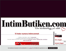 Tablet Screenshot of intimbutiken.blogg.se