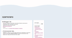 Desktop Screenshot of czamorano.blogg.se