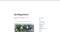 Desktop Screenshot of djurbloggenlinnea.blogg.se