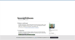 Desktop Screenshot of lassesigfridssons.blogg.se