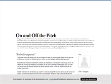 Tablet Screenshot of onandoffthepitch.blogg.se