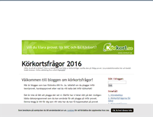 Tablet Screenshot of korkortsfragor.blogg.se