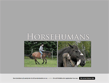 Tablet Screenshot of horsehumans.blogg.se