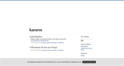 Desktop Screenshot of karuros.blogg.se