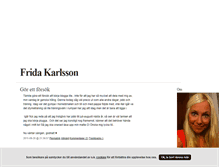 Tablet Screenshot of fridaapaulina.blogg.se