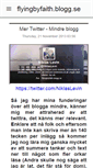 Mobile Screenshot of flyingbyfaith.blogg.se