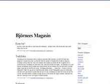 Tablet Screenshot of bjorneesmagasin.blogg.se