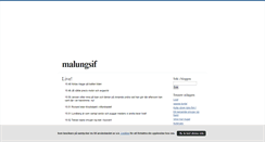 Desktop Screenshot of malungsif.blogg.se