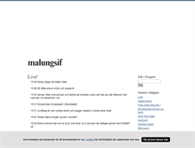 Tablet Screenshot of malungsif.blogg.se