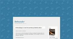 Desktop Screenshot of deborah7.blogg.se