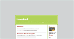 Desktop Screenshot of modernteknik.blogg.se