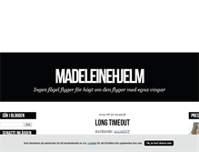 Tablet Screenshot of madeleinehjelm.blogg.se