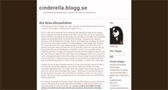 Desktop Screenshot of cinderella.blogg.se