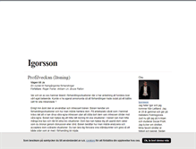 Tablet Screenshot of igorsson.blogg.se