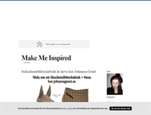 Tablet Screenshot of makemeinspired.blogg.se