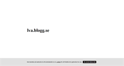 Desktop Screenshot of lva.blogg.se