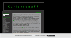 Desktop Screenshot of karlskronaff.blogg.se