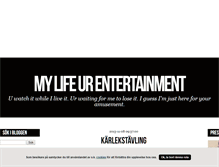 Tablet Screenshot of mylifeurentertainment.blogg.se