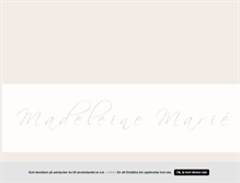 Tablet Screenshot of madeleiinemarie.blogg.se