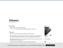 Tablet Screenshot of johanish.blogg.se