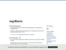 Tablet Screenshot of nagelbaren.blogg.se