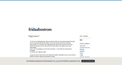 Desktop Screenshot of fridaabostrom.blogg.se