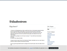 Tablet Screenshot of fridaabostrom.blogg.se