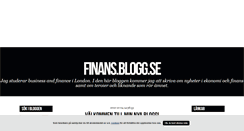 Desktop Screenshot of finans.blogg.se