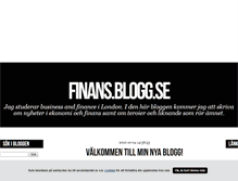 Tablet Screenshot of finans.blogg.se