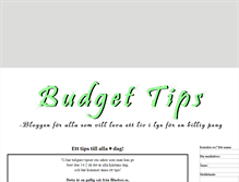 Tablet Screenshot of budgettips.blogg.se