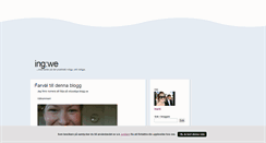 Desktop Screenshot of ingwe.blogg.se