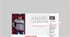 Desktop Screenshot of annielundbohm.blogg.se