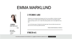 Desktop Screenshot of emmmamarklund.blogg.se